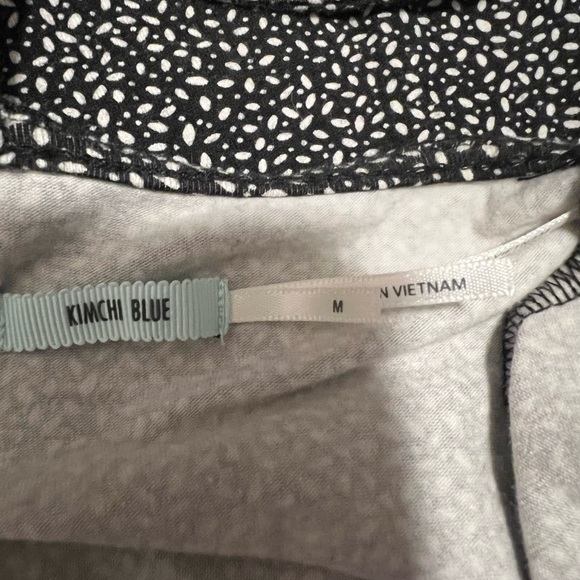 Kimchi Blue Black and White Micro Dot Bodycon Mini Dress - Picture 2 of 4